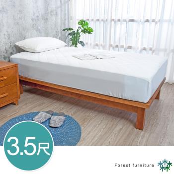 Boden-森林家具 柯特3.5尺單人加大全實木床底(不含床頭片及床墊)