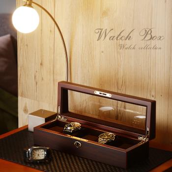 TKY 5入木質手錶收納盒/手錶防塵/錶盒/可鎖鑰匙/含錶枕/美感(日本設計/台灣製造)