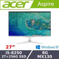 Acer宏碁 C27-865 AIO液晶桌上型電腦 27吋/i5-8250/8G/2T+256G SSD/MX130/W10
