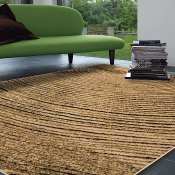 【Ambience】比利時Shiraz 時尚地毯-樹輪黃 (160x230cm)