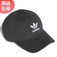 Adidas ORIGINALS ADICOLOR WASHED 老帽 休閒 純棉 水洗斜紋布 黑【運動世界】DV0207