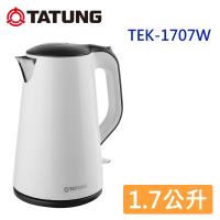 抗肺炎多喝水!! TATUNG大同 1.7公升電茶壺快煮壺-白色 TEK-1707W-庫