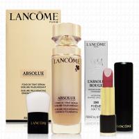 LANCOME蘭蔻 絕對完美粉底精粹30ml-附刷+絕對完美唇膏3.4g