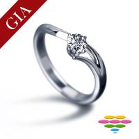 彩糖鑽工坊 GIA 50分 E/VS2 3EX+HA八心八箭 14K 鑽戒 (2選1)