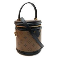 【Louis Vuitton】展示品 秀款Vanity拼色手提/肩背圓桶包(M43986-咖)