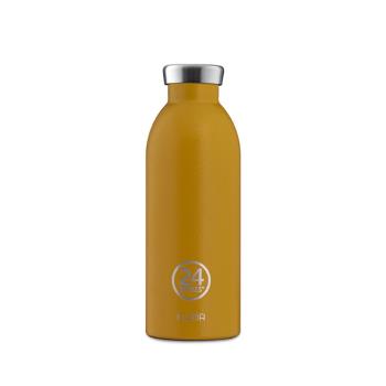 【義大利 24Bottles】不鏽鋼雙層保溫瓶 500ml - 銀杏黃