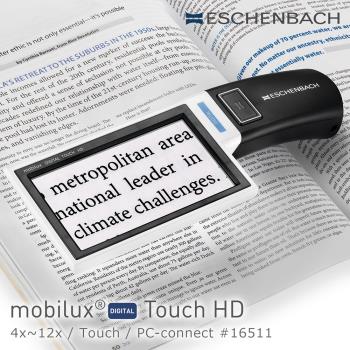 【Eschenbach】mobilux DIGITAL Touch HD 4x-12x 4.3吋觸控螢幕手持型可攜式擴視機可接電腦 16511 公司貨