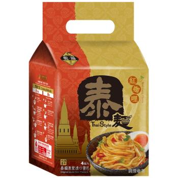 【稑珍】泰麵-紅咖哩 乾/湯 拌麵(150公克x4包)