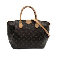 【Louis Vuitton】經典Monogram TURENNE 手提/斜背水餃包-MM(M48814-咖)