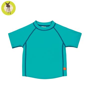 德國Lassig-嬰幼兒抗UV短袖泳裝上衣-小草綠