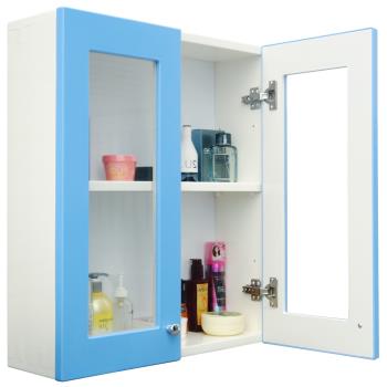 Abis 經典雙門防水塑鋼浴櫃 置物櫃 2色可選 1入