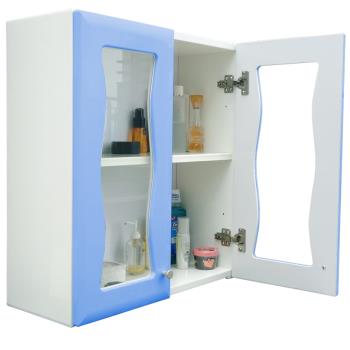 Abis 海灣雙門加深防水塑鋼浴櫃 置物櫃 2色可選 1入