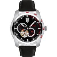 Scuderia Ferrari 法拉利 PRIMATO 鏤空機械錶-黑/44mm FA0830442