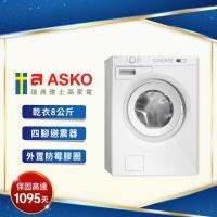 送ASKO收納櫃底座(洗衣房配件)+環保洗衣精【瑞典ASKO】8斤滾筒式洗衣機W6424