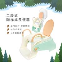 晉易 兒童/幼兒兩段式成長坐便器 學習便器 階梯馬桶便器
