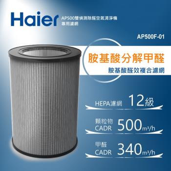 Haier海爾 AP500雙偵測空氣清淨機專用胺基酸醛效複合濾網 AP500F-01