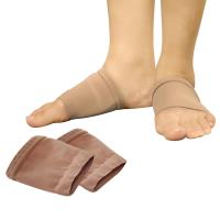 【驄豪 足護士 Foot Nurse】足底筋膜足弓凝膠支撐分壓保護襪套/護套(MIT 膚色)