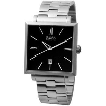 HUGO BOSS 經典羅馬方形腕錶/37mm/H1512020