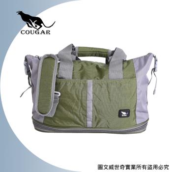 (Cougar)可加大 可掛行李箱 旅行袋/手提袋/側背袋(7037綠色)