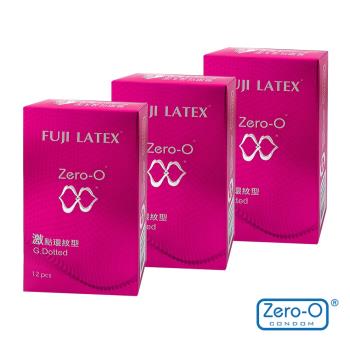 Zero-O零零激點環紋型衛生套(12入/盒)3入組