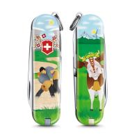 VICTORINOX 瑞士維氏限量迷你7用印花瑞士刀-瑞士自由式摔角 06223.L2009