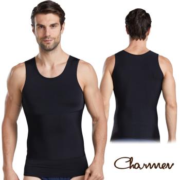 Charmen 360度加壓收腹高彈背心 男性塑身衣(兩色任選)