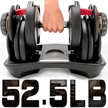 快速調整52.5磅智慧啞鈴(15種可調式)