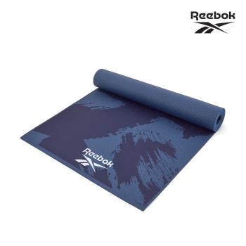 Reebok-防滑波紋瑜珈墊4mm-筆刷藍RAYG-11030BR