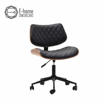 【E-home】Ace艾斯造型復古曲木電腦椅-黑色