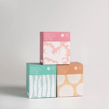 【風車生活】生理期調養-月康三階段調理茶(三合一1組/每組3盒/每盒10包)