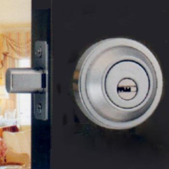 『WACH』花旗門鎖 W120 輔助鎖（鎖閂60mm）卡霸鎖 銀色 補助鎖 雙鎖頭 雙面輔助鎖 硫化銅門 室內外均需鑰匙