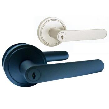 LS-700-1 SN 日規水平鎖51mm 白鐵色 (三鑰匙)大套盤 把手鎖 房門鎖 通道鎖 客廳鎖 辦公室門鎖