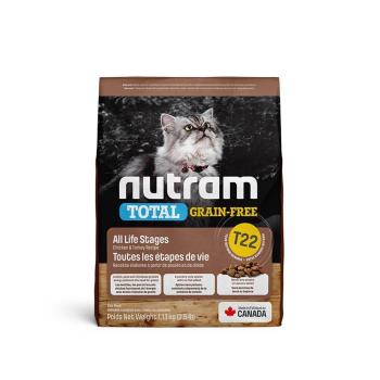 Nutram紐頓 T22無穀貓 貓飼料 火雞配方-1.13公斤*2