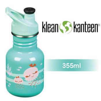 【美國Klean Kanteen】幼童窄口不鏽鋼經典水瓶-355ml-小水母