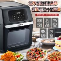 送風扇或電動牙刷★結帳驚喜價EDISON愛迪生 12L大容量微電腦旋風氣炸烤箱/氣炸鍋/烤箱 /果乾機/串烤機/微波爐 /麵包機 (庫)