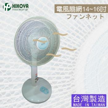 HIKOYA 電風扇防塵防護網14-16吋(優選5入)