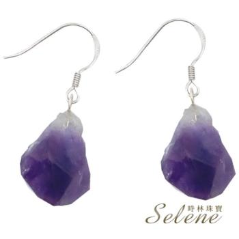 【Selene珠寶】紫水晶原礦造型耳環(特製限量款)