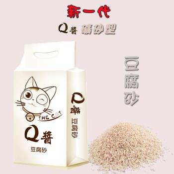Q醬  新一代礦砂型豆腐貓砂6L 3包組(仿礦顆粒設計,凝結除臭再升級))