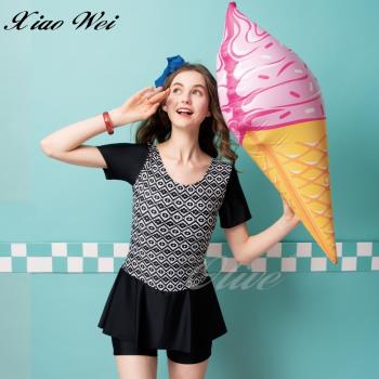 沙兒斯品牌 時尚流行連身褲裙泳裝 NO.B9820088-5L