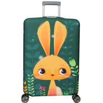 新款拉鍊式行李箱防塵保護套 行李箱套(長耳兔29-32吋)
