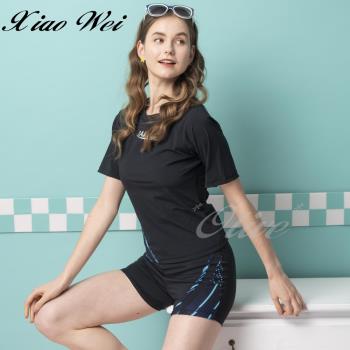 沙兒斯品牌 時尚流行二件式短袖泳裝 NO.B9220178-3L