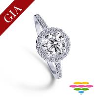 彩糖鑽工坊 GIA 50分 E/VS2 3EX+HA八心八箭 18K 鑽戒