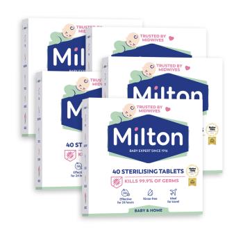 Milton米爾頓 嬰幼兒專用消毒錠 40入 5盒