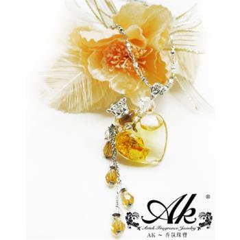 AK~香氛珠寶－金箔愛心精油鍊/香氛飾品/聞香鍊