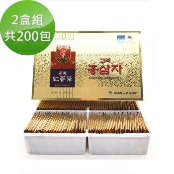 【韓國高麗】養生紅蔘茶包100包(2盒組;共200包)