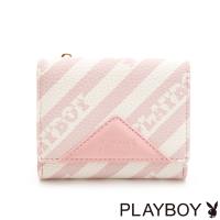 【PLAYBOY】名片夾附零錢袋 粉潮流