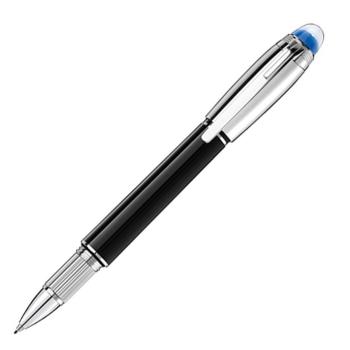 德國MB STARWALKER 漂浮 藍色星球 DOUÉ 黑桿金屬筆蓋 簽字筆