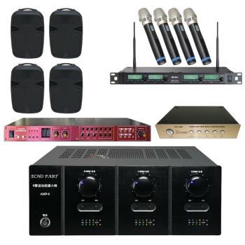 商業空間音響 AMP-6+REV-9800PRO+ACT-314 PLUS+FBC-6800+PA-12 PRO X2對