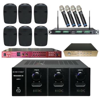 商業空間音響 AMP-6+REV-9800PRO+ACT-314 PLUS+FBC-6800+PA-15 PRO X3對