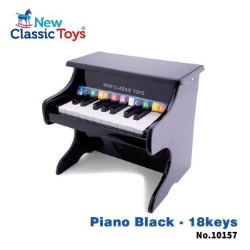 荷蘭 New Classic Toys 幼兒18鍵鋼琴玩具-沉穩黑 10157